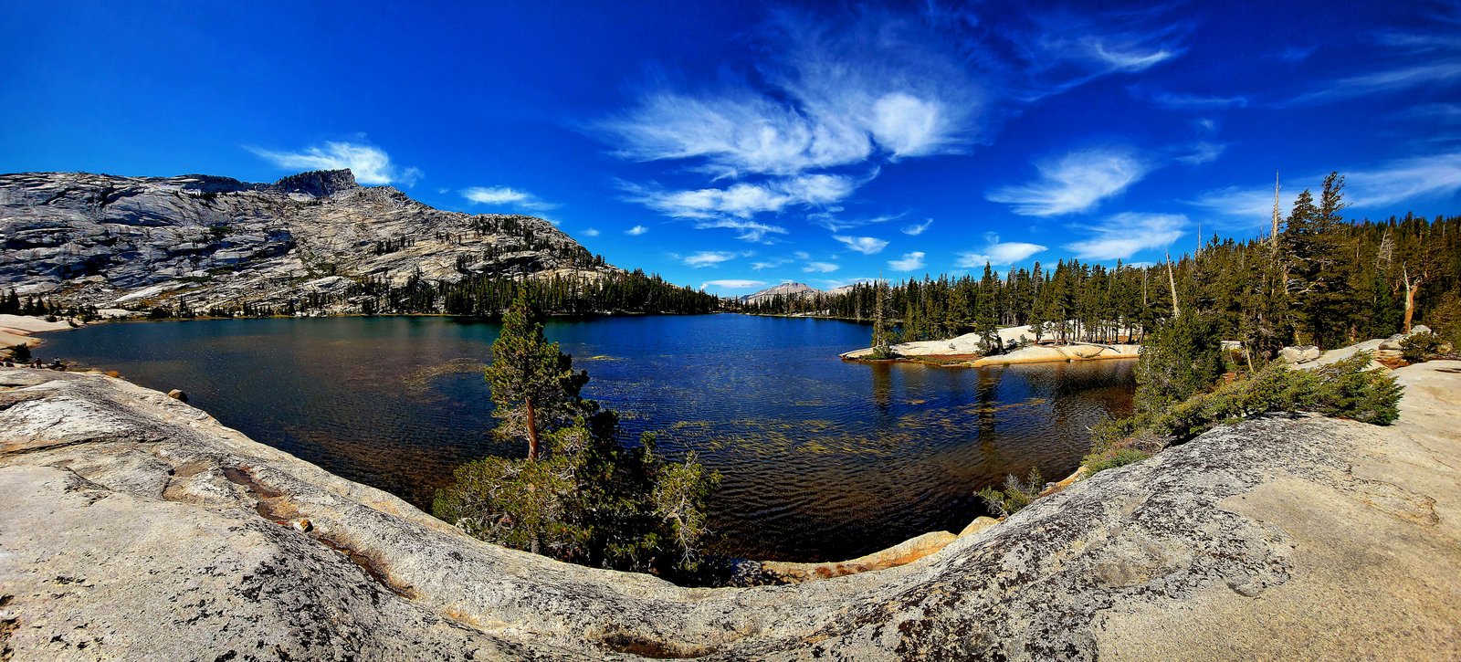 Granite, Clouds, & Lake